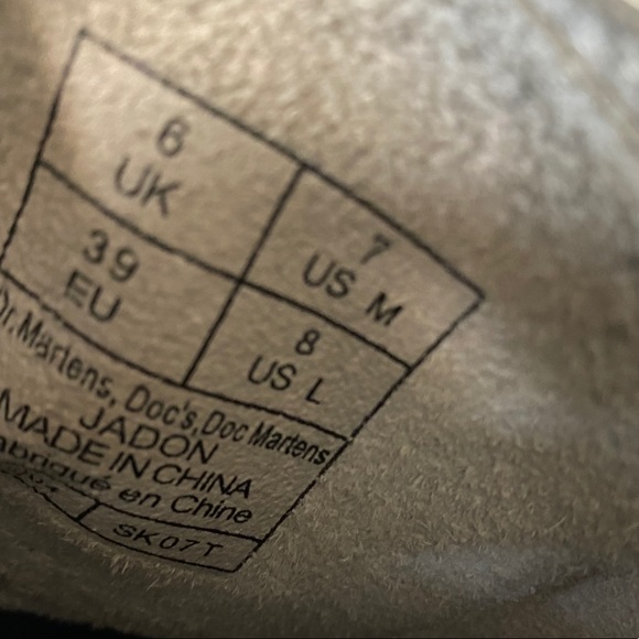 SOLD D 🛑🛑🛑Dr Martens Jadon Leather Boots🤍🤍 - Picture 8 of 8